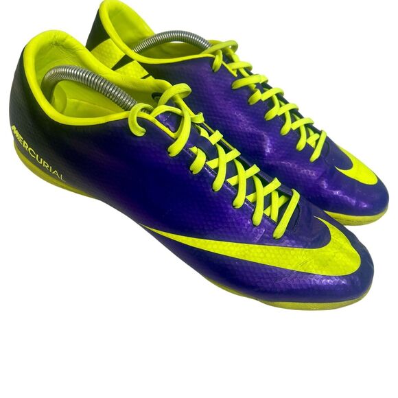 Nike Mercurial Victory IV IC 555614-570 Purple Indoor Soccer Shoes Mens 12.5 - Picture 1 of 15